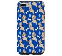Cute Puppies Bones White Dog Bones Blue Ball Animal Lover Coque pour iPhone 7 Plus/8 Plus