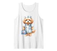 Cute Puppy Nurse Stéthoscope médical pour Chien Débardeur