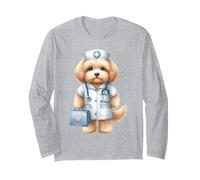 Cute Puppy Nurse Stéthoscope médical pour Chien Manche Longue