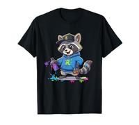 Cute R Graffiti Raccoon Street Art Peinture en Spray pour Enfant T-Shirt