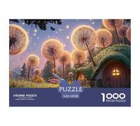 Cute Rabbit Carrying Small Basket 1000 Pièces Découpe Précise Puzzle Whimsical Fairy Tale Famille Jigsaw Jouet Éducatif pour Adultes 52x38cm/1000pcs