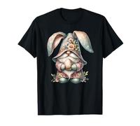Cute Rabbit GNOME with Bunny Ears Hat for Women Girls Easter T-Shirt