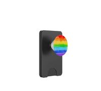 Cute Rainbow Stripes Gay Pride Watercolor Design LGBTQ PopSockets PopWallet pour MagSafe