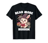 Cute Reading Bunny Read More Book Funny Halloween Women Girl T-Shirt