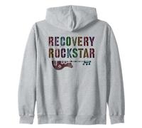 Cute Recovery Rockstar Sober Clean Living AA NA Hope Award Sweat à Capuche