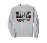 Cute Recovery Rockstar Sober Clean Living AA NA Hope Award Sweatshirt