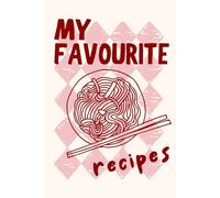 Cute Red & Pink Recipe Book with Spaghetti Illustration - Blank Cookbook Journal to Write In, 120 Recipe Pages, 6” x 9” Recipe Organizer for Home ... Recipe Organiser for Home Cooking & Baking