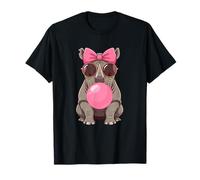 Cute Rhino Bubble Gum Hommes Femmes T-Shirt