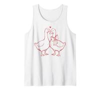 Cute Romantic Goose Heart Love Débardeur