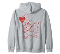 Cute Romantic Goose Heart Love Sweat à Capuche