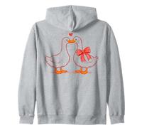 Cute Romantic Goose Heart Love Sweat à Capuche