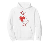 Cute Romantic Goose Heart Love Sweat à Capuche
