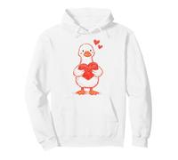 Cute Romantic Goose Heart Love Sweat à Capuche