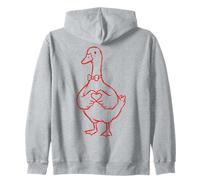 Cute Romantic Goose Heart Love Sweat à Capuche