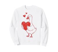 Cute Romantic Goose Heart Love Sweatshirt