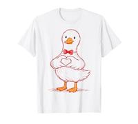 Cute Romantic Goose Heart Love T-Shirt