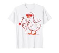 Cute Romantic Goose Heart Love T-Shirt