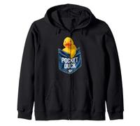 Cute Rubber Duck in Pocket Shirt Funny Pocket Duck Graphic Sweat à Capuche