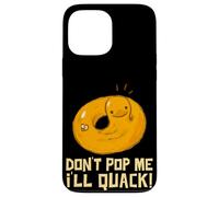 Cute Rubber Duckie Duck Don't Pop Me I'll Quack Pool Party Coque pour iPhone 13 Pro Max