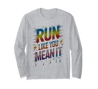 Cute Run Like You Mean IT Let Games beggin Field Day Marathon Manche Longue