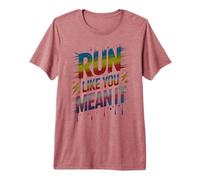 Cute Run Like You Mean IT Let Games beggin Field Day Marathon T-Shirt Haut de Gamme