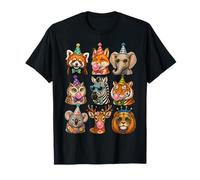 Cute Safari Zoo Animals Bubble Gum Birthday Party Squad T-Shirt