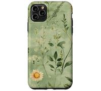 Cute Sage Green Floral Wildflower Floral Botanical Flowers Coque pour iPhone 11 Pro Max