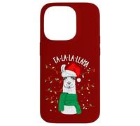 Cute Sarcastic Christmas Llama Outfit Graphic Design Style Coque pour iPhone 14 Pro