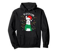 Cute Sarcastic Christmas Llama Outfit Graphic Design Style Sweat à Capuche