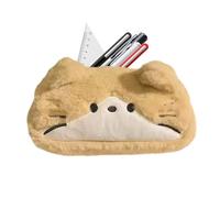 Cute School Case - Peluche Chat Mignon Grande Capacité Pochette | Organisateur d'Outils,pour l'école Bureau à la Maison Dessin Écriture Gommes Cahier Voyage Maquillage, Trousse à crayons chat, Patrz
