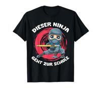 Cute School Ninja Boy Scolarisation École Ninja T-Shirt