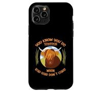 Cute Scottish Highland Cow - Bad Hair Don´t Care Coque pour iPhone 11 Pro
