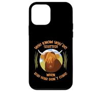 Cute Scottish Highland Cow - Bad Hair Don´t Care Coque pour iPhone 12 Mini