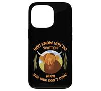 Cute Scottish Highland Cow - Bad Hair Don´t Care Coque pour iPhone 13 Pro
