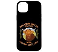 Cute Scottish Highland Cow - Bad Hair Don´t Care Coque pour iPhone 14 Plus