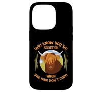 Cute Scottish Highland Cow - Bad Hair Don´t Care Coque pour iPhone 14 Pro