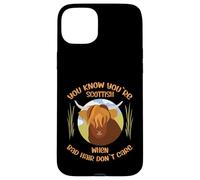 Cute Scottish Highland Cow - Bad Hair Don´t Care Coque pour iPhone 15 Plus