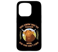 Cute Scottish Highland Cow - Bad Hair Don´t Care Coque pour iPhone 15 Pro