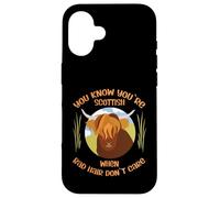 Cute Scottish Highland Cow - Bad Hair Don´t Care Coque pour iPhone 16