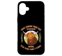 Cute Scottish Highland Cow - Bad Hair Don´t Care Coque pour iPhone 16 Plus
