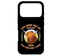 Cute Scottish Highland Cow - Bad Hair Don´t Care Coque pour iPhone 17 Pro