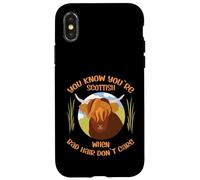 Cute Scottish Highland Cow - Bad Hair Don´t Care Coque pour iPhone X/XS