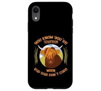 Cute Scottish Highland Cow - Bad Hair Don´t Care Coque pour iPhone XR
