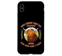 Cute Scottish Highland Cow - Bad Hair Don´t Care Coque pour iPhone XS Max