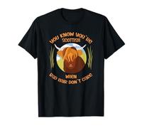 Cute Scottish Highland Cow - Bad Hair Don´t Care T-Shirt