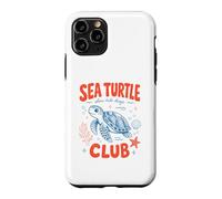 Cute Sea Turtle Club Slow Tide Days Ocean Beach Life Lover Coque pour iPhone 11 Pro