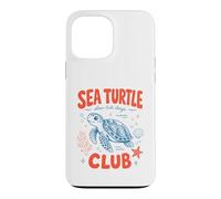 Cute Sea Turtle Club Slow Tide Days Ocean Beach Life Lover Coque pour iPhone 13 Pro Max