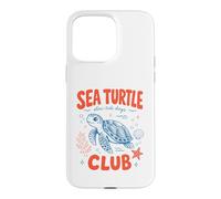 Cute Sea Turtle Club Slow Tide Days Ocean Beach Life Lover Coque pour iPhone 15 Pro Max