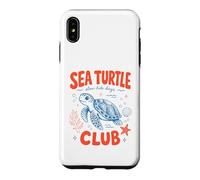 Cute Sea Turtle Club Slow Tide Days Ocean Beach Life Lover Coque pour iPhone XS Max
