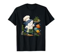 Cute Shark Chef Cooking Algues Salade Funny Ocean T-Shirt